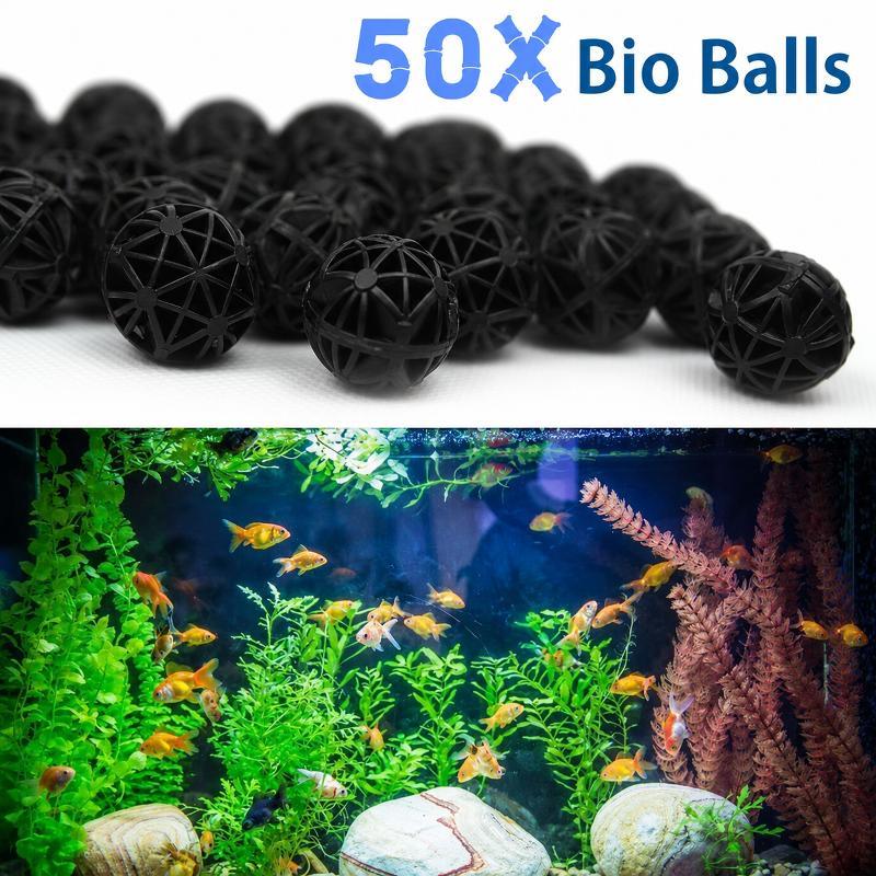 Aquarium Fish Pond - 50 Adet 16mm Akvaryum Biyolojik Filtre