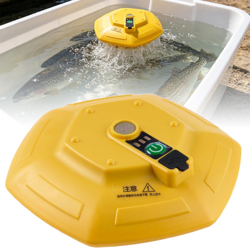 Aquarium Fish Care - Kablosuz Şarj Edilebilir Akvaryum Oksijen Pompası,