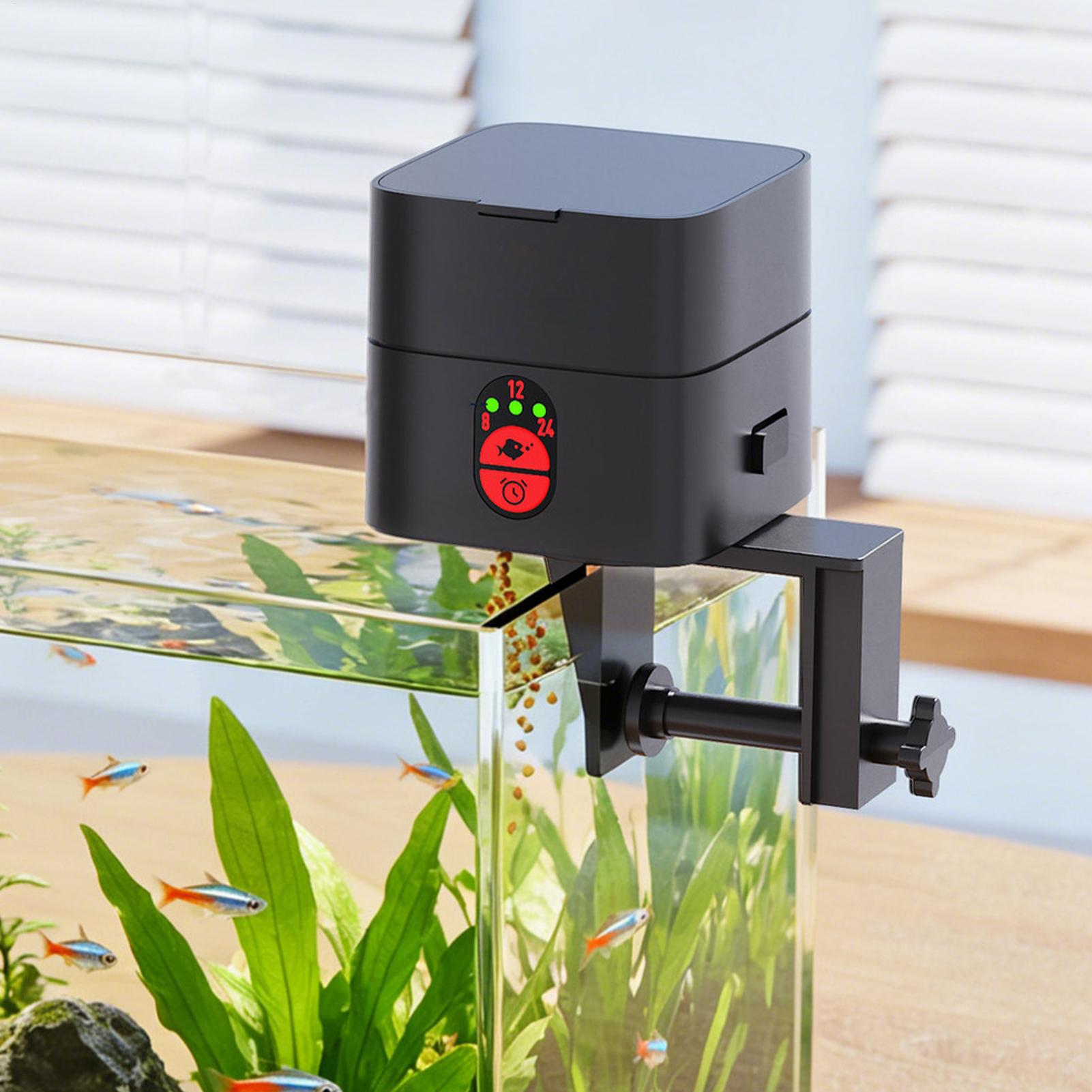 Aquarium Fish Auto Feeder - Otomatik Kaplumbağa Besleyici Otomatik Tip-C Şarj