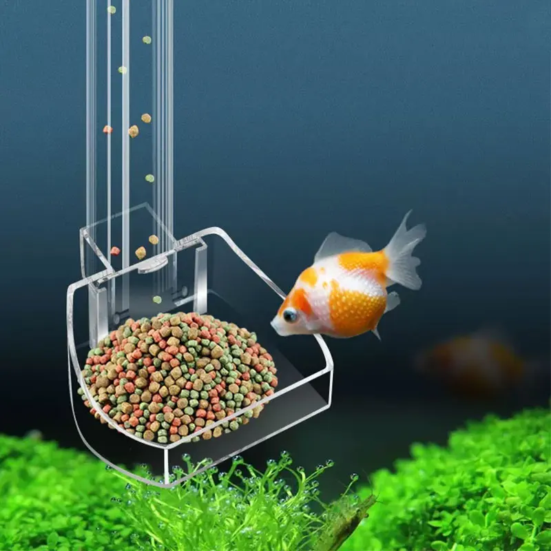 Aquarium Fish Variety - Akvaryum Akrilik Besleme tüpü Sıkışmayı önleyen