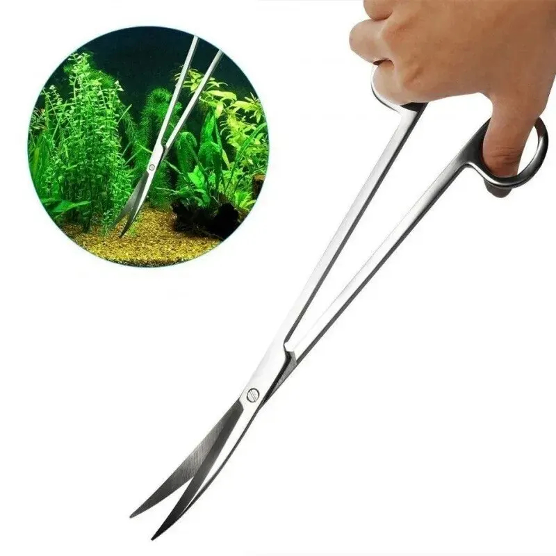Aquarium Fish Long - Akvaryum Makası, Ekstra Uzun Paslanmaz Çelik