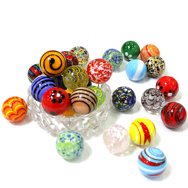 Aquarium Fish Game - 25mm El Yapımı Cam Mermer Topları