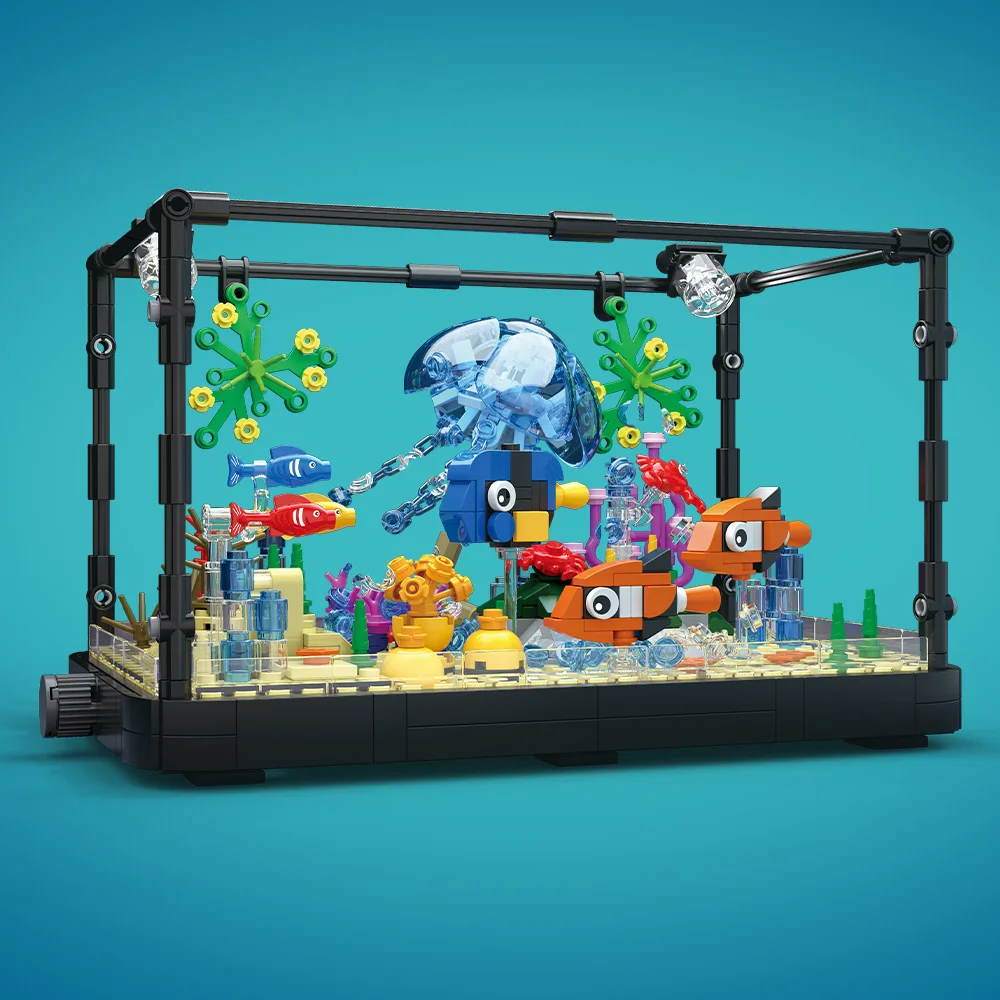 Işıklı Balık Tankı Yapım Blokl - Aquarium Fish Game incelemesi ve fiyatı