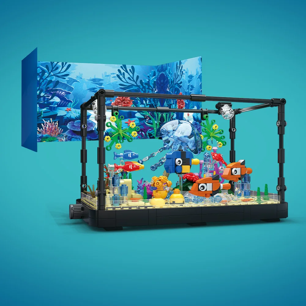 Işıklı Balık Tankı Yapım Blokl - Aquarium Fish Game incelemesi ve fiyatı
