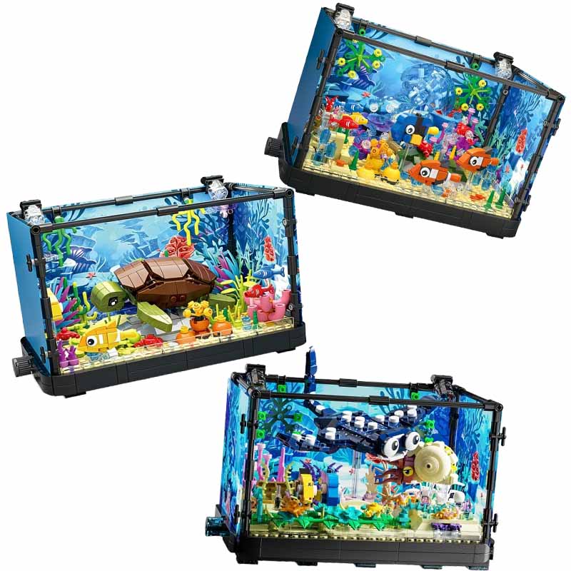 Işıklı Balık Tankı Yapım Blokl - Aquarium Fish Game incelemesi ve fiyatı