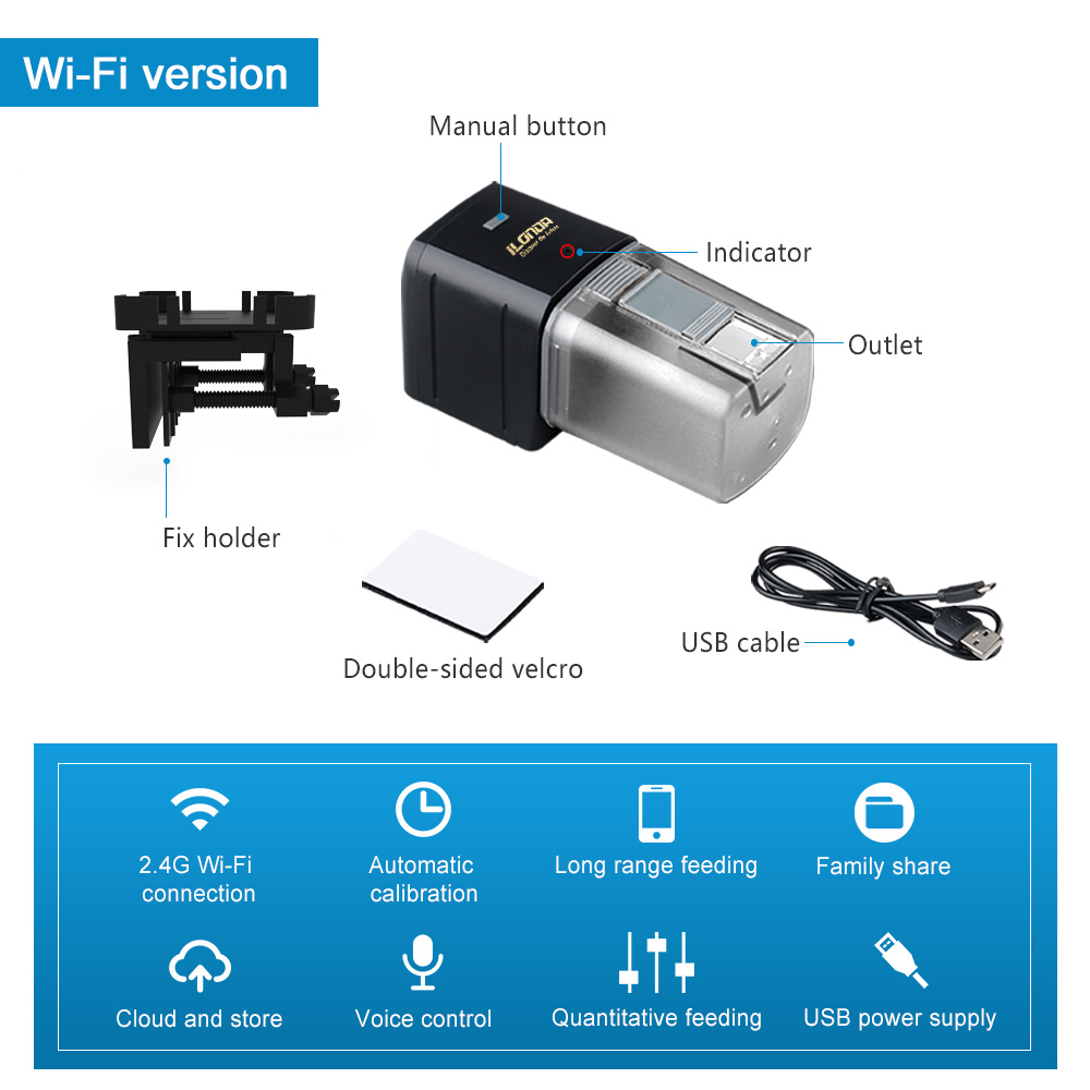 WiFi Balık Besleyici Otomatik  - Aquarium Fish Auto Feeder incelemesi ve fiyatı
